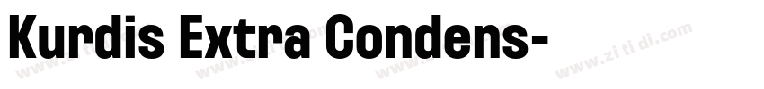 Kurdis Extra Condens字体转换